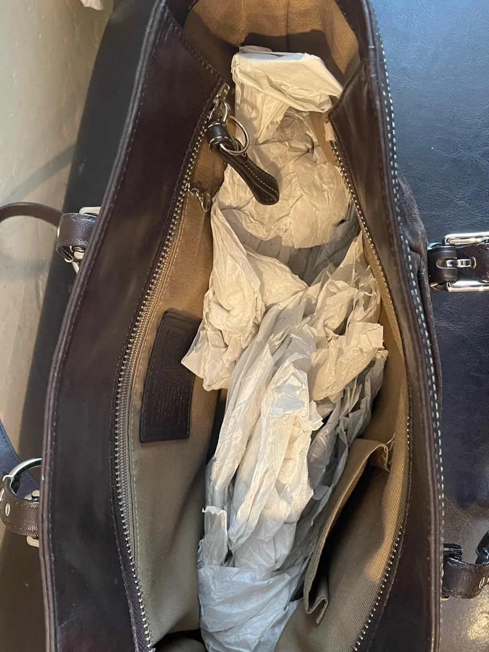 Coach hamptons suede